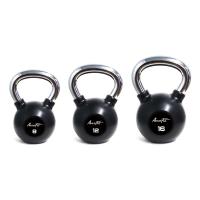 Обрезиненная с хромированной рукояткой AeroFit AFBK4 гиря 4 кг